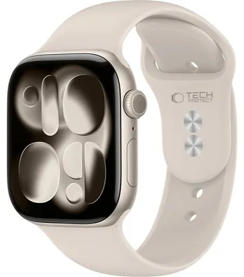 Obrázek produktu pro Náhradní řemínek pro Apple Watch 49/46/45/44 mm, značka Tech-Protect, silikonový, barva béžová