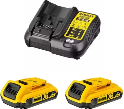 Produktbild von Power Set DeWALT (2 x 18V 2,0 Ah + DCB107)