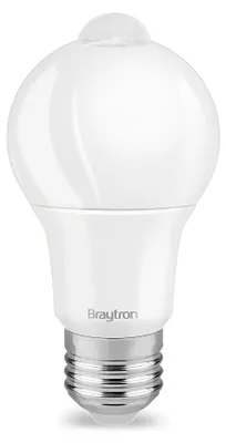 Immagine prodotto di Lampadina LED Braytron E27 con sensore di movimento 9W A60 – 806 lm – Sostituzione 60W – Illuminazione LED automatica – 3000K bianco caldo