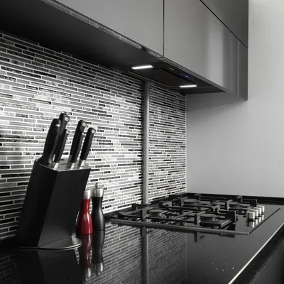 Zdjęcie produktu dla KlarsteinHektor, okap kuchenny, okap, 52 cm, 530 m³/h, LED, panel dotykowy, timer, szkło