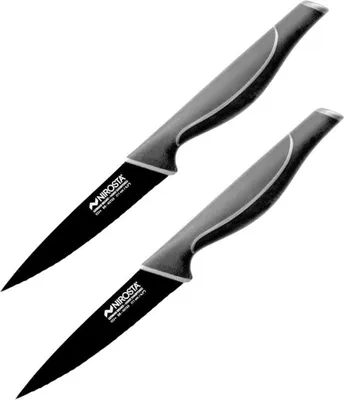 Image de Set de 2 couteaux de cuisine 23 cm en acier inox Nirosta Black Edition