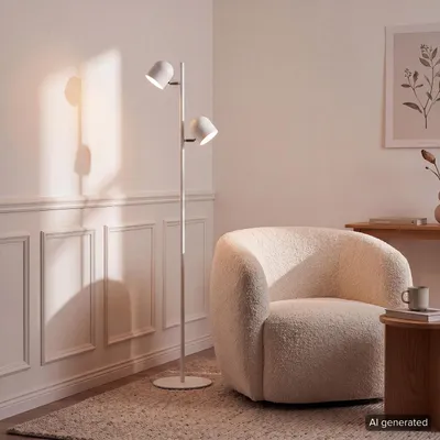 Produktbild von home24 LED-Stehleuchte - 2-flammig