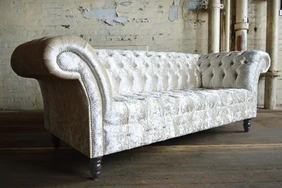 Produktbild von Chesterfield 3 Sitzer Couch Sitz Textil Stoff Leder Couchen Sofas Sofa Polster