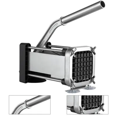 Produktbild von Pommes Schneider Edelstahl, Profi Kartoffelschneider mit 1/2 Zoll Klinge, Hebelgriff, für Kartoffeln, Süßkartoffeln & Gemüse