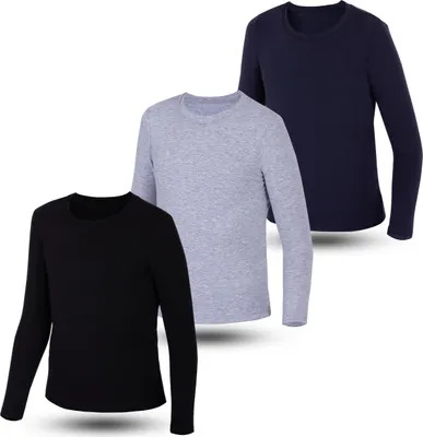 Produktbild von 3er Set Jungen Langarmshirts - Basics - Mehrfarbig