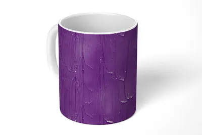 Obrázek produktu pro MuchoWow® Šálek na kávu Šálek na kávu Hrnek na kávu 350 ml Barva - fialová - vzoryŠálek na čaj - Foto hrnek