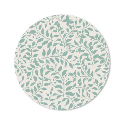 Produktbild von MuchoWow® Mauspad Mousepad Blätter - Vintage - Muster 50x50 cm - Mousepads - Maus Mat - Pad - Mausunterlage - Vinyl