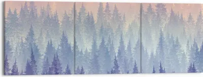 Produktbild von Bild auf Leinwand - Leinwandbild - Wald Baum Natur - 150x50cm - Wand Bild - Wanddeko - Wandbilder - Leinwanddruck - Bilder - Kunstdruck - Wanddekoration - Leinwand bilder - Wandkunst - CA150x50-3929