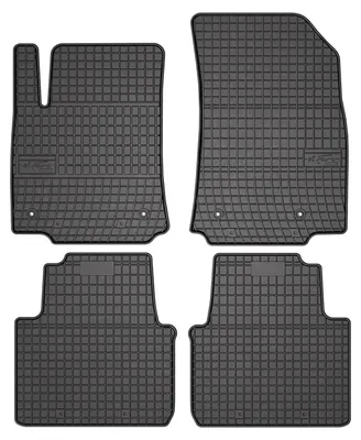 Image de Tapis de sol en caoutchouc pour Citroën C3 Aircross I 2017-2024 (crossover) – 4 pièces, noirs, sur mesure