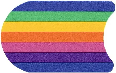 Zdjęcie produktu dla Deska pływacka Comfy ® Kick Rainbow 48 x 30 x 3 cm (9692)