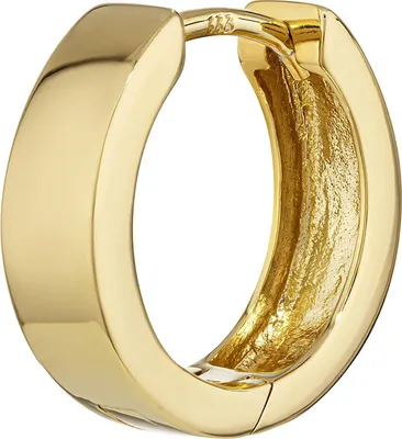 Produktbild von Single 333 Gelbgold Klappcreolen Ohrringen 14,3 X4,2mm Glänzend Quadratisch 4753