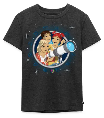 Produktbild von Spreadshirt Die Drei Ausrufezeichen Rätsel Himmelszeichen Kinder Premium T-Shirt, 110/116 (4 Jahre), Anthrazit meliert