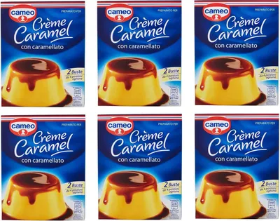 Produktbild von 6x Cameo Preparato per Crème Caramel con caramellato Zubereitet für Crème Caramel Für Desserts zubereitet 200g