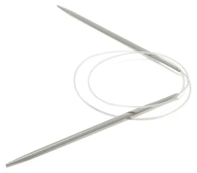 Imagen del producto de Agujas de tejer circulares de bambú, 80 cm, número 4