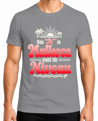 Imagen del producto de La camiseta "Das N" para hombre, de color gris, talla L, con el diseño "Niveau, Lustig, Party, Malle, Ballermann"