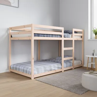Produktbild von Design Etagenbett 90x190 cm Massivholz Kiefer, Klassische Betten 2024 Neu