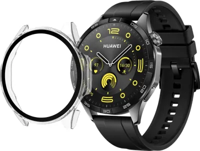 Produktbild von Hülle für Huawei Watch GT 4 46mm - Transparent Hartschutz Displayschutzfolie Phonillico®