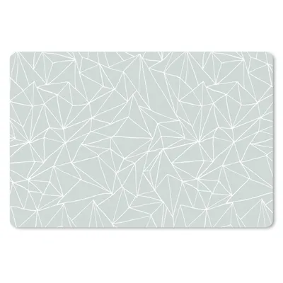 Produktbild von MuchoWow® Mauspad Mousepad Netzwerk - Dreieck - Muster 27x18 cm - Mousepads - Maus Mat - Pad - Mausunterlage - Büroartikel - Desk Matten