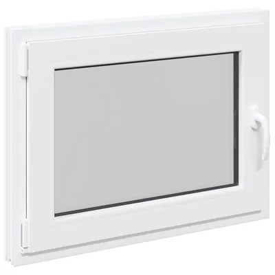 Produktbild von vidaXL Kellerfenster RISOR 80 x 50 cm PVC und Glas Weiß