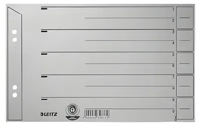 Zdjęcie produktu dla Leitz 16560085, Szary, Karton, A5, 150 mm, 1 mm, 240 mm