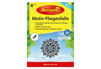 Produktbild von Aeroxon Motiv-Fliegenfalle, Fenster (4 er )