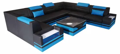 Produktbild von Mini Sofa Trivento U-Form aus Leder