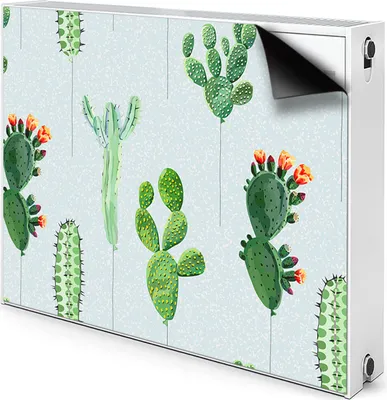 Produktbild von Magnet Verkleidung Abdeckung Heizkörperabdeckung Heizkörperabdeckung 90x60 cm  - Kakteen