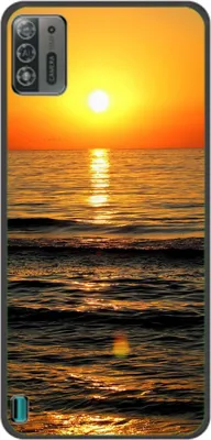 Produktbild von König Design Hülle kompatibel mit ZTE Blade A52 Lite Kunststoff Soft Handyhülle - Handy Case Sonnenuntergang
