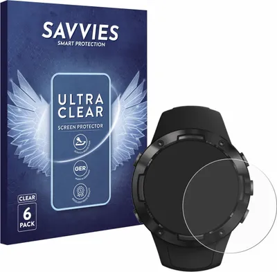 Produktbild von 6x Für Suunto 5 Schutzfolie Savvies Displayschutz Display Schutz Folie Klar Transparent