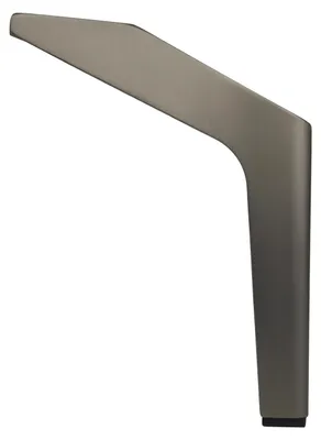 Zdjęcie produktu dla Noga Meblowa Czarna Nózka Metalowa Do Szafki Łóżka Mebli Loft Skośna 18 Cm