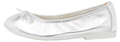 Productafbeelding van Naturino Margot balletjes van metallic leer, zilver, maat 27