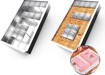 Produktbild von Backform Zahlen Groß, Aluminium Backformen Zahlenbackform, Buchstaben Kuchenform, Zahlenform zum Backen, Number Cake Backform Verstellbar Antihaft für DIY Backen Formen Set,Hochzeit Geburtstag Taufe