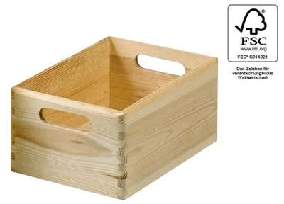 Immagine prodotto di KESPER Holz-Stapelkiste 30x20x14 cm 6 Stück Verkaufseinheit 110400 4000270694004