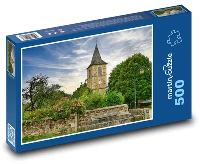 Zdjęcie produktu dla Puzzle 500 Historyczna wieża kościelna - martinpuzzle