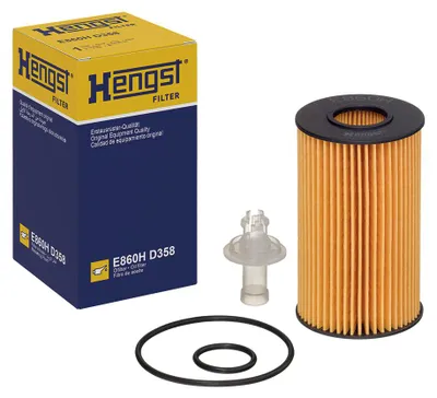 Image de Filtre à huile HENGST FILTER E860H D358 pour LEXUS IS II (GSE2, ALE2, USE2) et pour TOYOTA LAND CRUISER (VDJ20, UZJ20)