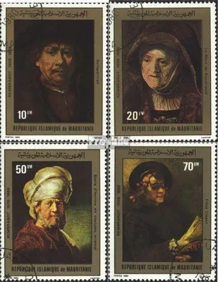 Produktbild von Briefmarken Mauretanien 1980 Mi 686-689 (kompl.Ausgabe) gestempelt Rembrandt-Gemälde