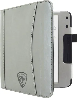 Image de Dutch Shield - Luxe strap Case Housse pour le Tolino Vision Color Ebook - Housse à rabat Ereader Housse de protection Cover Grey