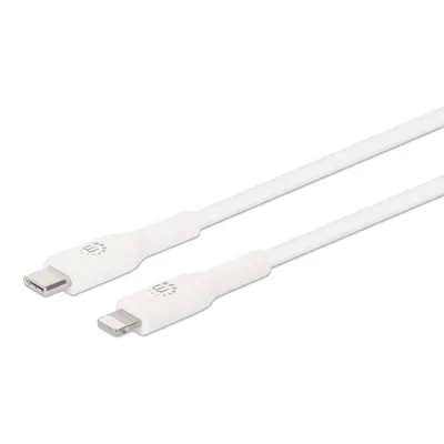 Produktbild von MANHATTAN Kabel USB-C auf Lightning 0,5m weiß