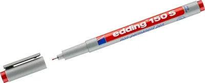 Produktbild von OHP-Marker edding 150 S non-permanent 0,3mm rot Packung mit 10 Stück