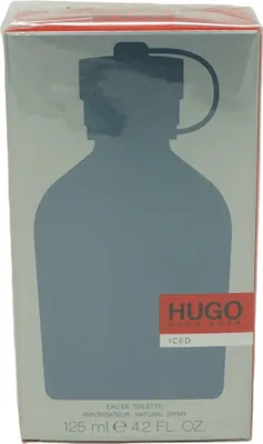 A product box for Hugo Boss Hugo Iced Eau de Toilette.