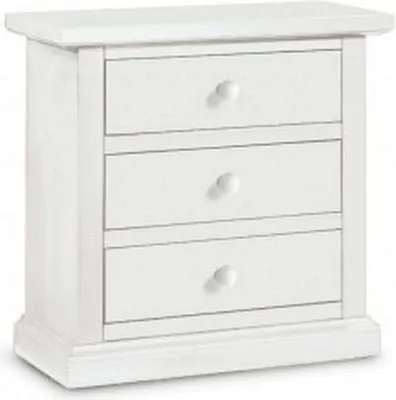Immagine prodotto di Milani Home - comodino in legno massello 60 x 35 x 64 cm, bianco