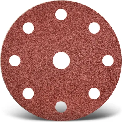 Produktbild von MENZER Red Klett-Schleifscheiben, 150 mm, 9-Loch, f. Exzenterschleifer, Normalkorund (50 Stk.) K100