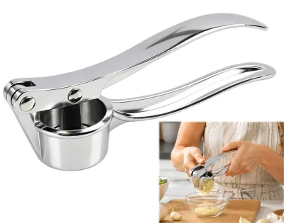 Knoblauchpresse aus Zinklegierung, ergonomisch, multifunktional