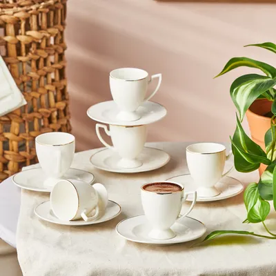 Produktbild von Karaca Boyoz Kaffeetassen-Set für 6 Personen, 85 ml