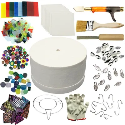 Glasschmelzofen-Set für DIY Schmuck, 15-teilig