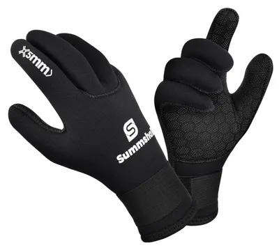 Produktbild von Neoprenhandschuhe Herren Damen 5mm schwarz XL Tauchen Surfen Kajakfahren