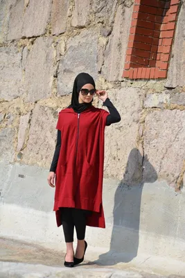 Produktbild von Tunika Hijab Kleid langer Oberteil Baumwolle H-2041
