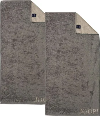 Produktbild von 2 Stück Joop! Handtuch Classic Graphit Taupe 1600-70 50x100