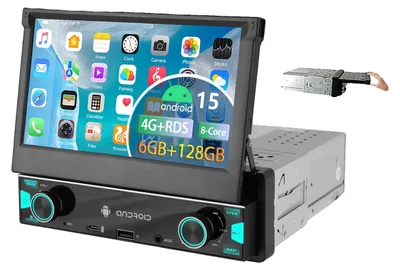 Productafbeelding van Autoradio, schermgrootte, smartphone-compatibiliteit, 6-128 GB Carplay, achtkernprocessor