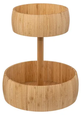 Produktbild von Etagere für Obst, Bambus, 2 Ebenen, Ø 29 cm